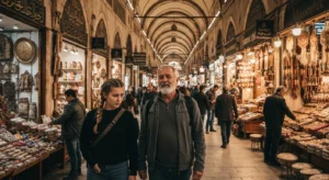 What should I pay attention to when shopping in the covered bazaars in Eskişehir?