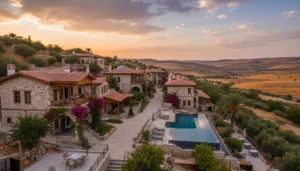 I want to stay at a boutique hotel in Çorum and do a day trip to Hattuşa and Alacahöyük; is it more sensible to stay in the city center, or should I stay closer to the Boğazkale/Alaca area? What should I pay attention to for morning transportation?