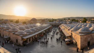 From the Denizli Kapalı Çarşı (Covered Bazaar), I want to buy a peşkir/hand towel and copper items as a gift; where can I find the different varieties, and how can I tell a high-quality product from a lower-quality one?