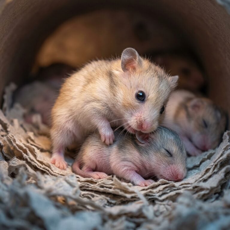 Yeni Doğan Fare Gibi Hamster Yavruları: Minik, Sessiz ve Harika Bir Şekilde Zıplayan