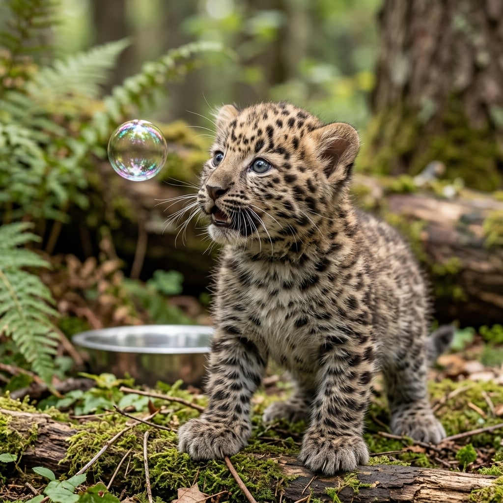 Leopard Amur Leopard baby — Nature Babies