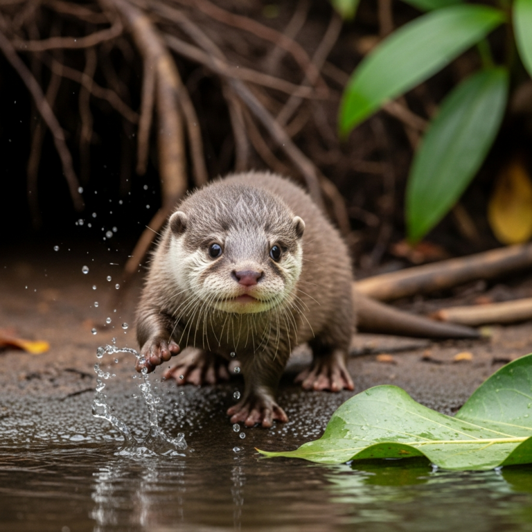 Baby Neotropical Otters: Tiny River Pup First Days