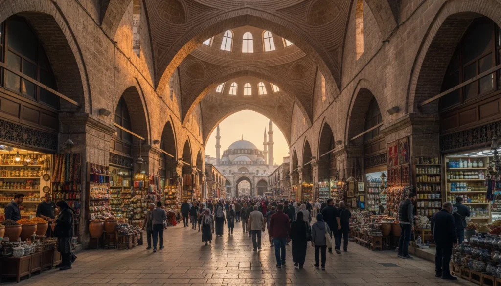 I’m staying in Pamukkale; what would be the most practical transportation plan to go to the Covered Bazaar in Denizli in the late afternoon, do comfortable shopping, and then return?