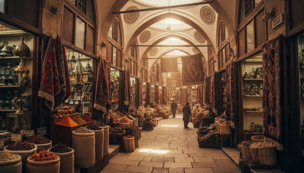 I’m staying in Pamukkale; what would be the most practical transportation plan to go to the Covered Bazaar in Denizli in the late afternoon, do comfortable shopping, and then return?
