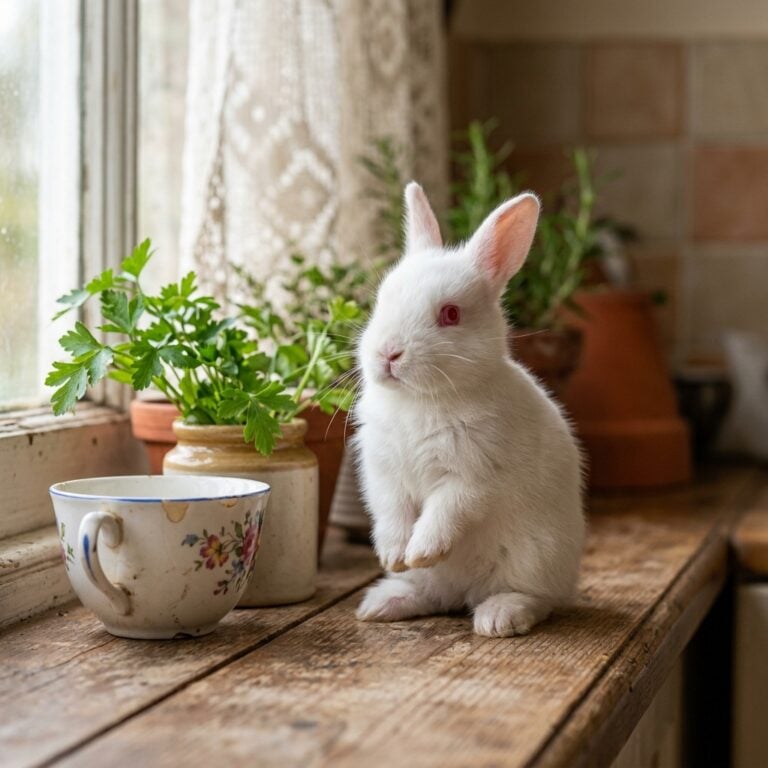 Baby Blanc de Bouscat Rabbit: A Soft White Beginning