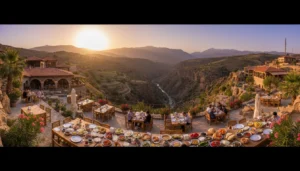 In Şırnak, how can I get from the bus station to the center and find places where I can have an early breakfast with fast service? What should I pay attention to in terms of time or location?