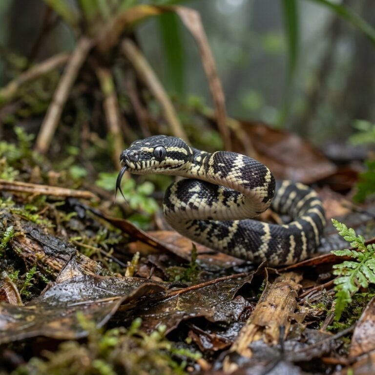 Newborn Boelens Python: A Velvet Forest Hatchling