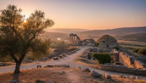 When touring around Söğüt in the Bilecik area on the “Ancient Cities” route, how do I distinguish which periods are represented, and how should I use museum and local guide support?