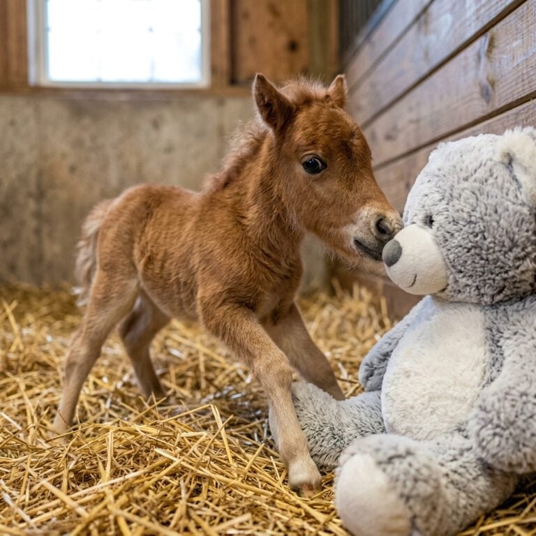Yeni Doğan Amerikan Miniature Horse Yavruları: İlk Dönem Direnmeleri