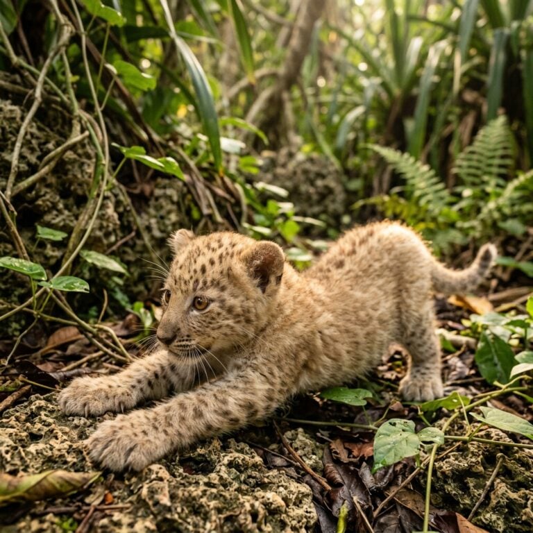 Zanzibar Leopar Yavrusu: Sığınakta İlk Altın Gözler