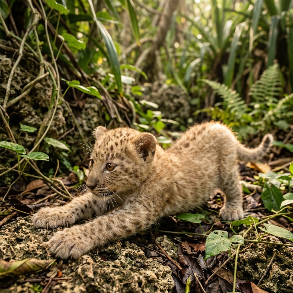 Leopard Zanzibar Leopard (Extinct/Rare) baby — Nature Babies