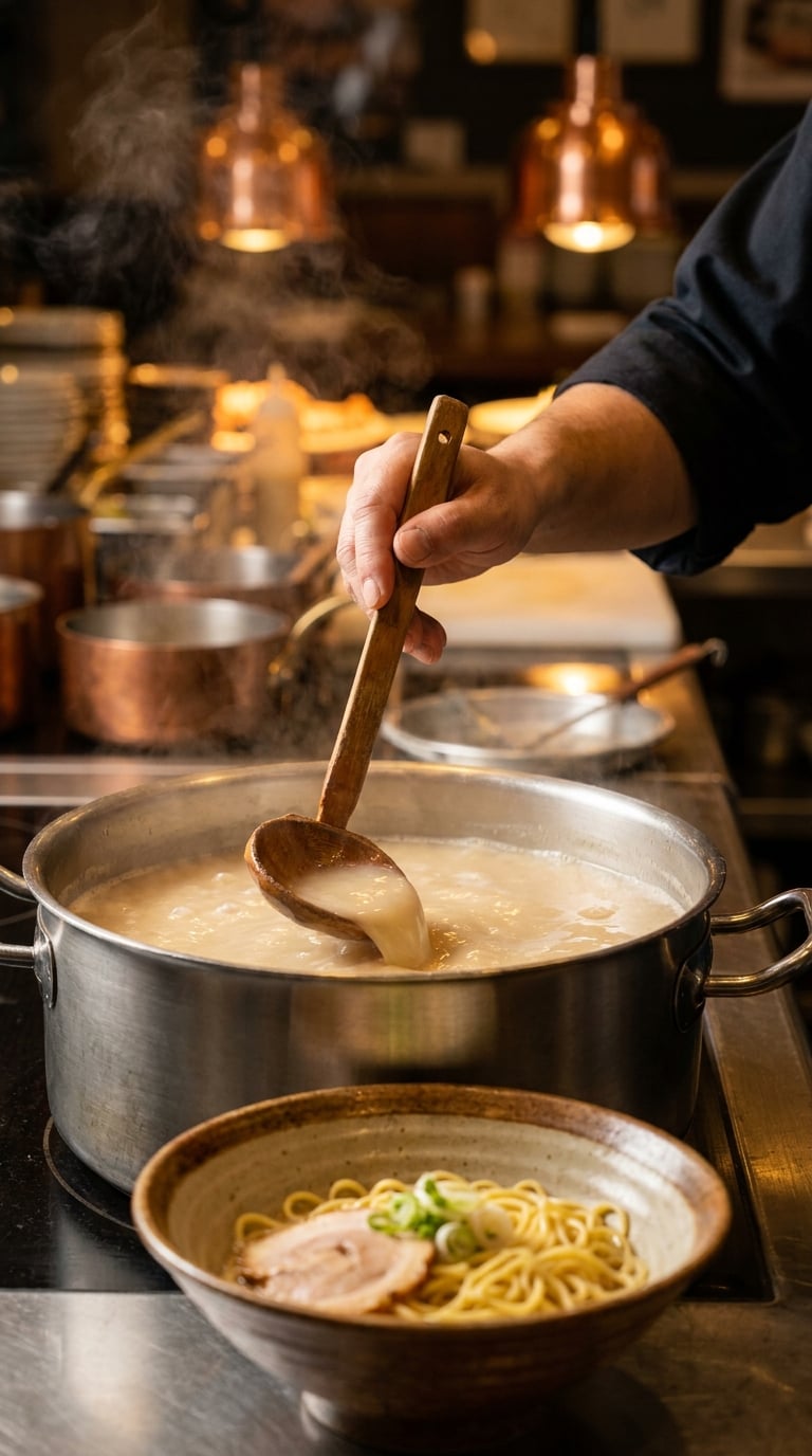 Japon Tonkotsu Ramen Çorbası