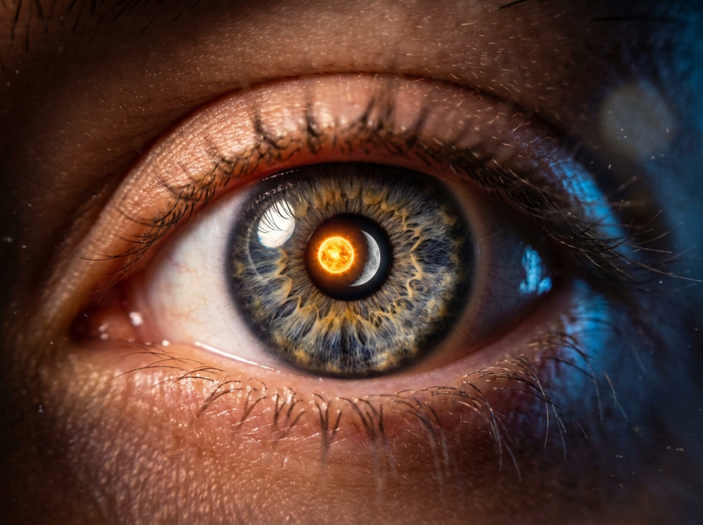 When eyes hold day and night