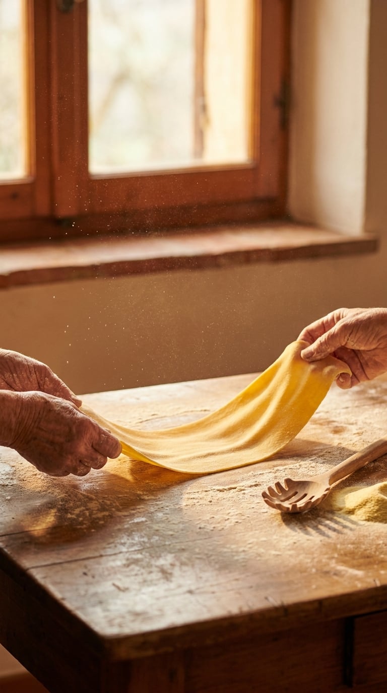 İtalyan Tagliatelle Çekme